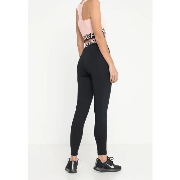 Nike Pro Intertwist Cropped Tank Top Black Light Pink Small NWT - Picture 10 of 13